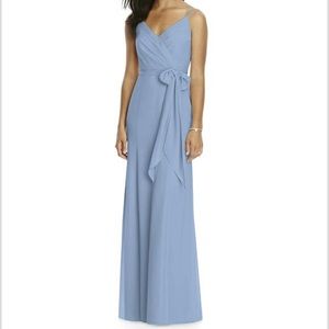 Social Bridesmaid Wrap Dress Style 8181 Periwinkle